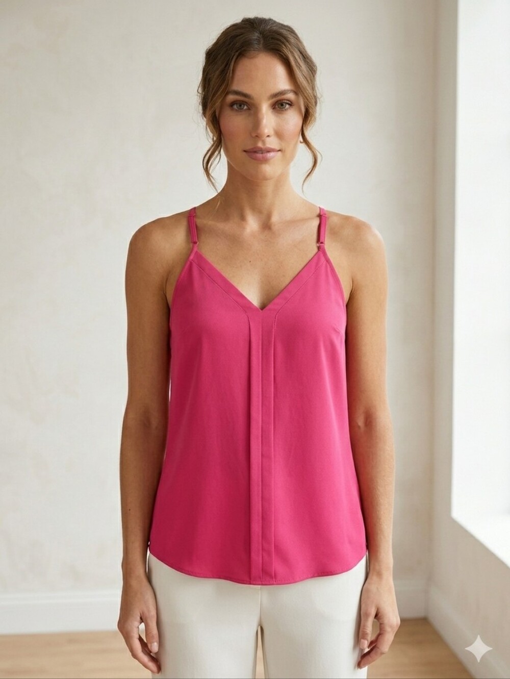 Women’s Hot Pink Strappy Tank Top